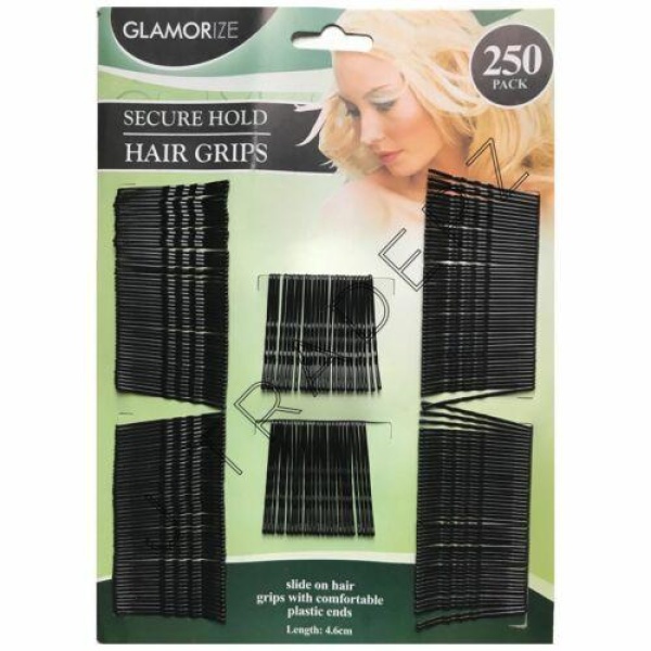 GLAMORIZE SECURE HOLD HAIR GRIPS 250'S