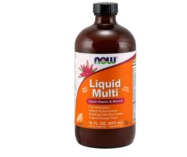 Now Liquid Mutlivitamin & Mineral - Orange Flavour 473ml