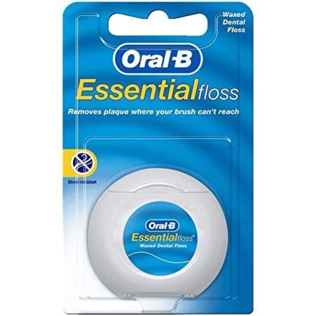 ORAL B ESSENTIAL DENTAL FLOSS WAXED MINT - Delivery Pharmacy Kenya