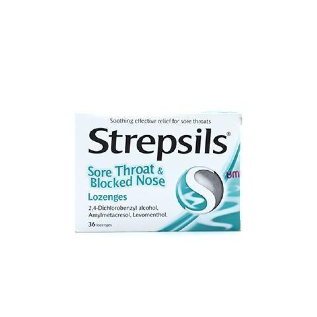 STREPSILS SORETHROAT & BLOCKED NOSE 36'S - Delivery Pharmacy Kenya