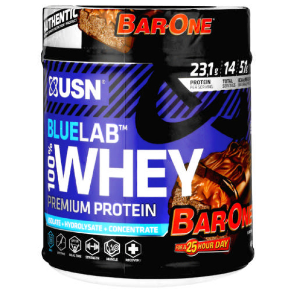 USN BLUE LAB 100% PREMIUM WHEY 454G BAR ONE