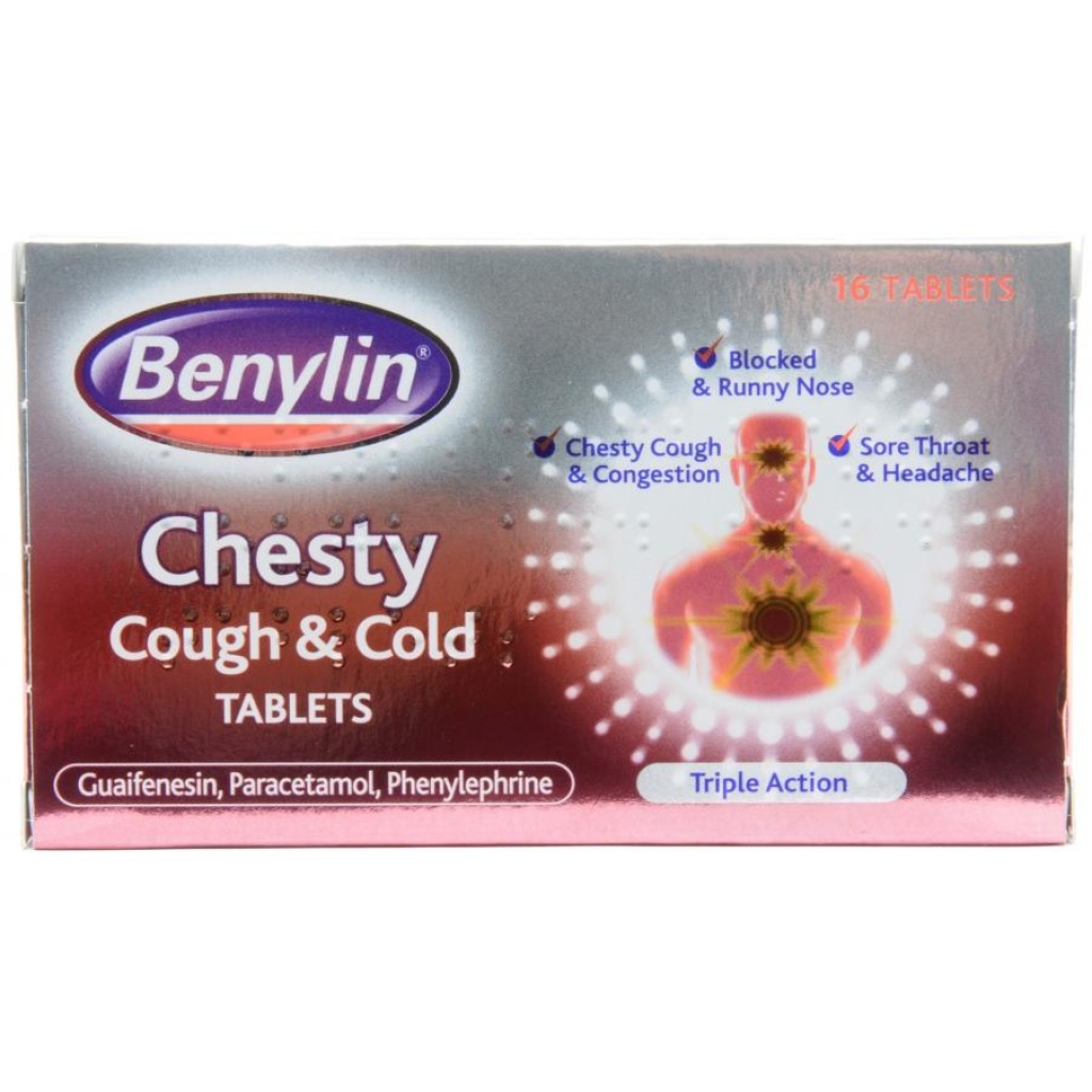 BENYLIN CHESTY COUGH & COLD TABLETS 16S Delivery Pharmacy Kenya