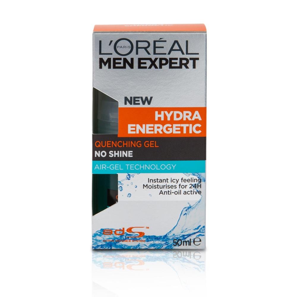 LOREAL MEN EXPERT HYDRA ENERGETIC QUENCHING GEL NO SHINE 50ML ...