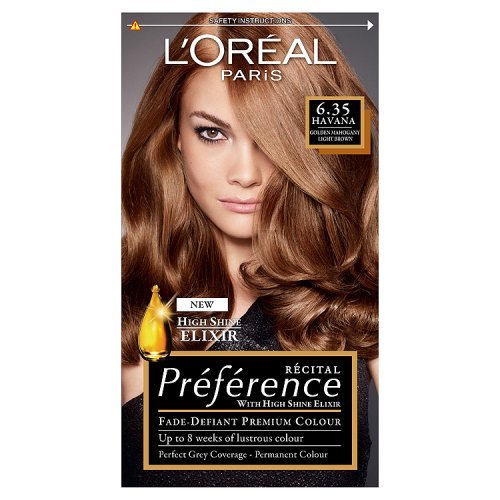 LOREAL PREFERENCE NO 6.35 HAVANA - GOLDEN MAHOGANY? LIGHT BROWN ...