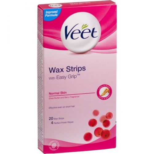 Veet Hair Removal Wax Strips 20's Normal skin - Delivery Pharmacy Kenya