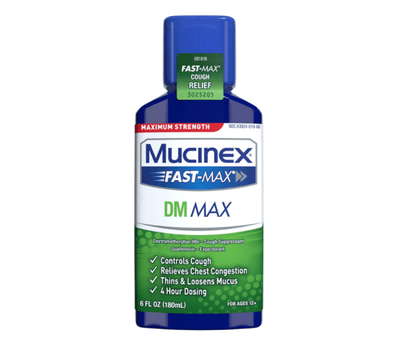 MUCINEX DM MAX COUGH RELIF  LIQUID 180ML