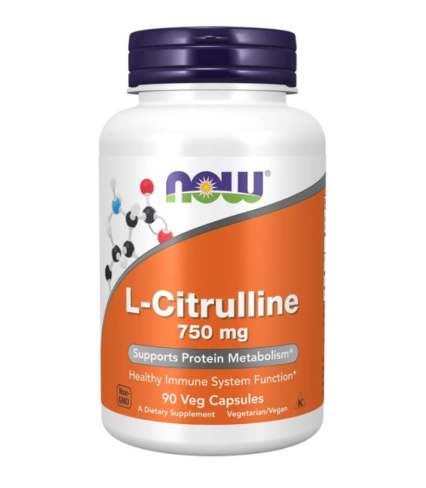 NOW Citrulline 750mg Vcaps 90's