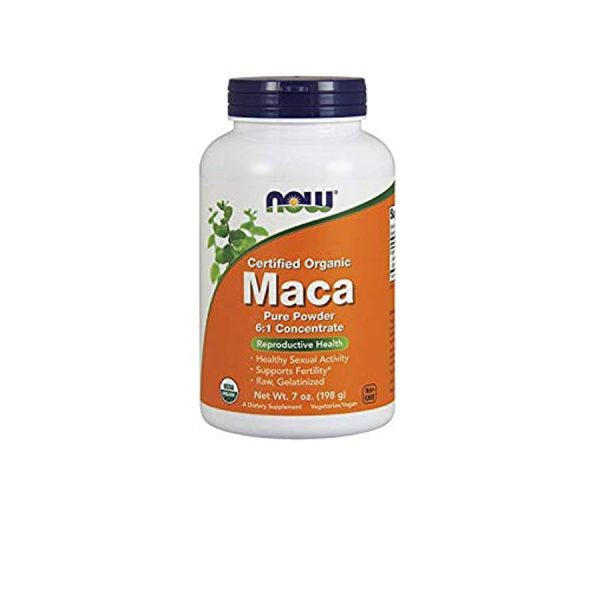 NOW Maca Pure Powder 6:1 Concentrate Organic 198gm