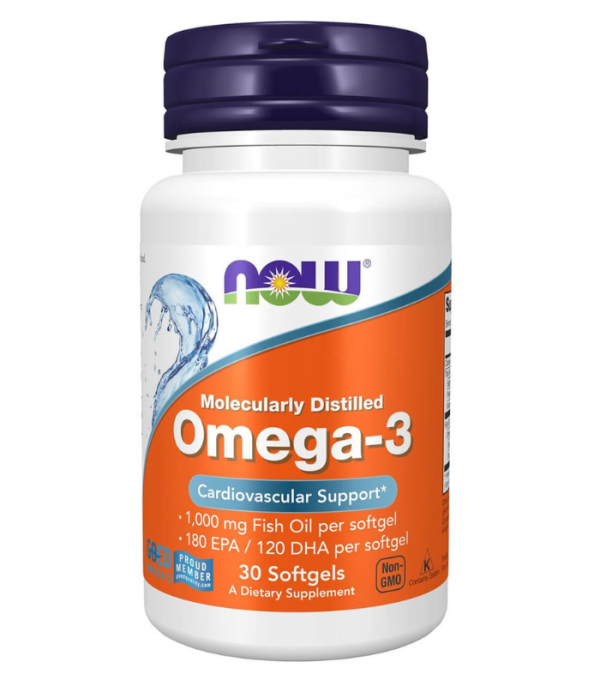NOW Omega 3 1000mg Caps 30's